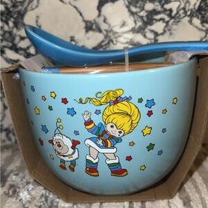 Colorful Cartoon Bowl and Spoon Set